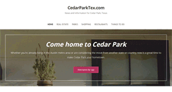 Desktop Screenshot of cedarparktex.com